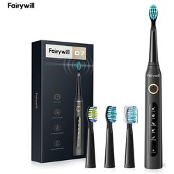 Fairywill 507 sonična električna četkica sa 3 nastavka (crna) Cene