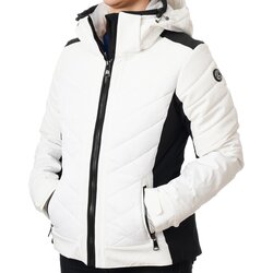 Luhta ženska jakna vallovaara, crno - bela Cene