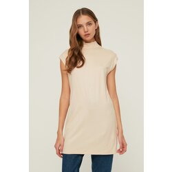 Trendyol Navy Blue-Stone Vertical Collar Tunic Cene