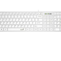 Genius SlimStar 126 tastatura USB veza, low-profile tipke, bijela-white Cijene
