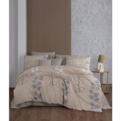 HENNA beigegreywhite ranforce super king quilt cover set (fr) Cene