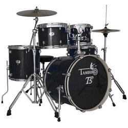 Tamburo T5S18BSSK BLACK SPARKLE akustični bubanj sa stalcima i činelama Cene