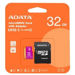 A DATA MicroSD 32GB Premier A1 Class 10, V10 100/25 Mbps microSDXC Cene