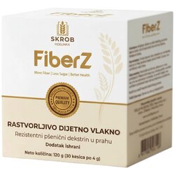 FiberZ Dodatak ishrani za bolje varenje Rastvorljivo dijetno vlakno, 30 kesica Cene