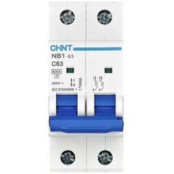 Chint 179665 NB1-63 2P C40 6kA DB zaštitna sklopka za vodove 2-polni 40 A 240 V, 415 V Cene