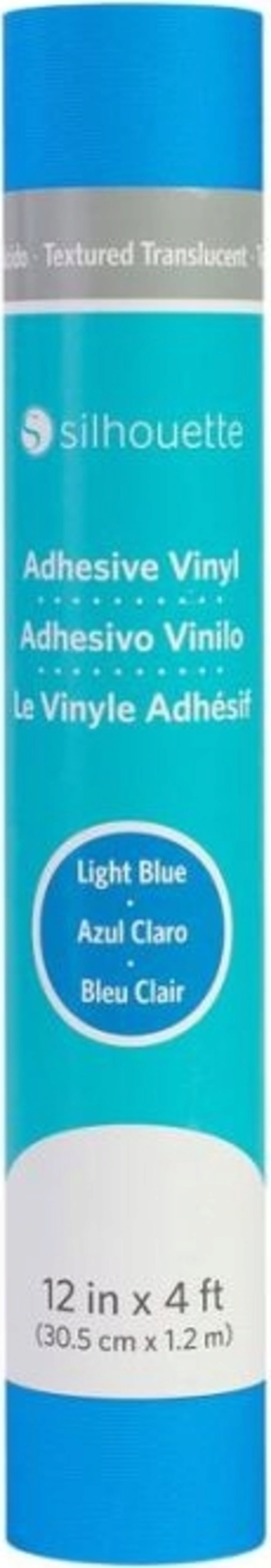  Textured Translucent Vinyl - 30,5 cm x 1,2 m - Light Blue Cene