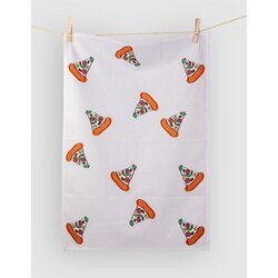 bitten Pizza Tea Kitchen Towel multicolor Cene