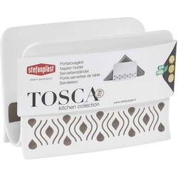 Tosca podstavek za serviete 7,5x15,5xh11cm belo-siv / pvc, (5000198988) Cene