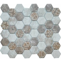 Tessera     mozaik staklo heksagon sm010 280x324x6mm Cene