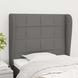  Uzglavlje s ušima tamnosivo 103x23x118/128 cm od tkanine Cijene