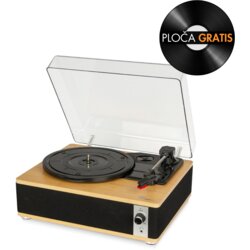 Retro drveni bluetooth gramofon sa zvučnicima i poklopcem GM-218BT Cene
