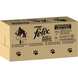 JUMBO pakiranje: Felix "So gut wie es aussieht" v želeju 120 x 85 g - Ribji miks I (tuna, losos, polenovka, saj) Cene