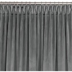  Curtain VILA color graphite style classic transparent dragon tape 7.5 cm velvet 400x175 HOMEDE Cijene
