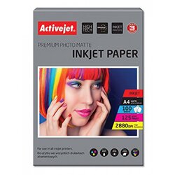  Papir Activejet A4 Inkjet Mat 125 g, 100/1 Cene