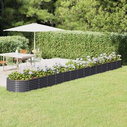  Povišena vrtna gredica od čelika 620x80x36 cm antracit Cijene