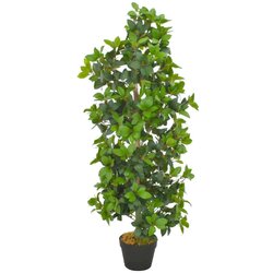 vidaXL Umetna rastlina lovorovo drevo z loncem zelena 120 cm Cene