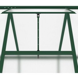vidaXL Rastlinjak z okvirjem zelen 334x169x202 cm aluminij Cene