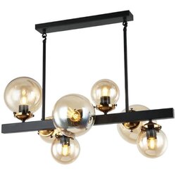  Klausen 106004 - Luster na šipci HYPERION 7xE27/7W/230V crna/bež Cene
