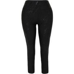 Trendyol Curve Black Printed Knitted Plus Size Leggings Cene