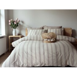VIKTORIJA komplet set posteljina cotton-life 200x220cm bej - francuski ležaj Cene