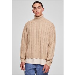 UC Men Boxes Roll Neck Sweater wetsand Cene