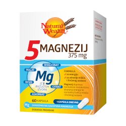 Natural Wealth 5 Magnezij 375mg Cene