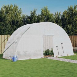  Rastlinjak z jeklenim ogrodjem bel 12 m² 6x2x2,85 m Cene