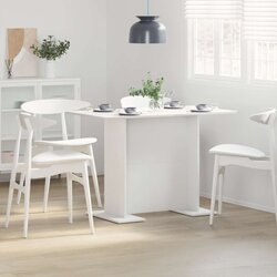  Blagovaonski Stol Bijeli 110x60x75 cm Konstruirano drvo Cijene