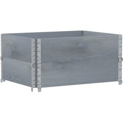 vidaXL Paletni okvirji 2 kosa sivi 80x60 cm trdna borovina, (22156687) Cene