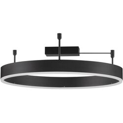 Nova Luce Mat crna LED stropna svjetiljka aluminijska s mogućnosti zatamnjivanja Motif – Cene