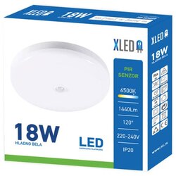 Xled 18W 6500K Nadgradna okrugla LED plafonjera,PIR Sensor 1440LM φ300*60mmRa≥80 PF≥0.5 PPIP20 Cene
