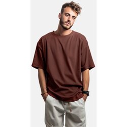 Trendyol Muška majica TMNSS22TS0318, Braon Cene