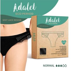 Adalet Eco Period Flora Menstrual Panty Normal Black L Cene