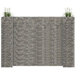 vidaXL Gabionska sadilica u H-obliku od čelične žice 260 x 40 x 180 cm Cijene