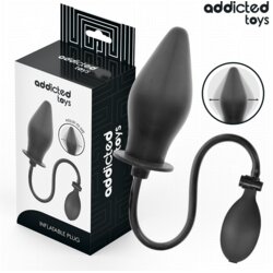 Addicted Toys Anal NAPIHLJIVI ANALNI ČEP Addicted Toys Model 2 Black - silikonski in vodoodporen Cene