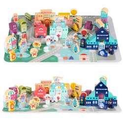 ECO TOYS EcoToys drveni grad od kockica 121 komada Cijene