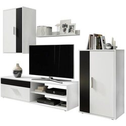 CARRYHOME dnevni regal, črna, bela Cene