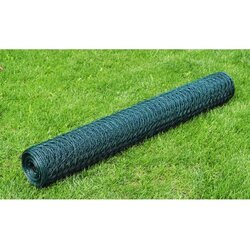 vidaXL Zicna ograja pocinkana s PVC oblogo 25x0,5 m zelena Cene