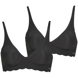 Sloggi Triangel / Brez opore ZERO Microfibre 2.0 Soft Bra PACK DE 2 Črna Cene
