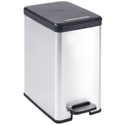 Curver kanta za otpatke 25L Deco Slim silver Cene