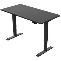Kanc+ Radni sto podesivi PLUS C 140 cm x 70 cm Crni Cene