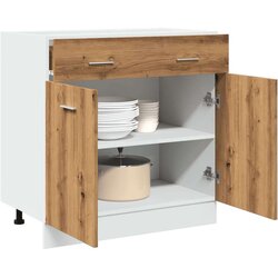 vidaXL donji dio ladice artisan hrast 80x46x81,5 cm izrađeno drvo Cijene