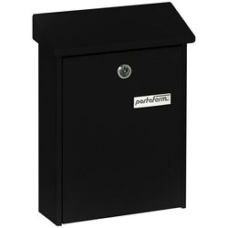 PORTAFERM Poštni nabiralnik PM 22 (7,5 x 22,5 x 30,5 cm, kovinski, črne barve) Cene