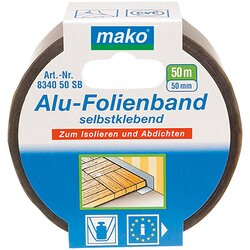 MAKO Alu-folijski trak (srebrn, 50 m x 50 mm) Cene