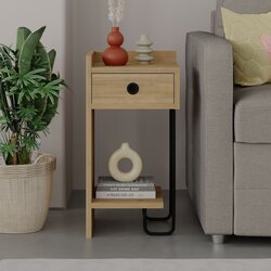  Sirius Left - Oak v2 Oak Nightstand Cene