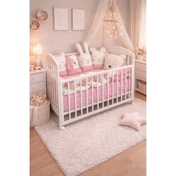 Ready Posteljina Friends sa pletenicom - Roze Cene