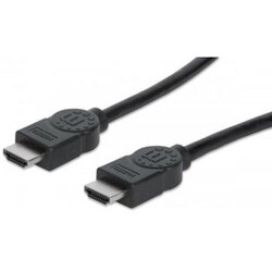 Manhattan HDMI priključni kabel [1x HDMI-utikač <=> 1x HDMI-utikač] 3m, crn Cijene