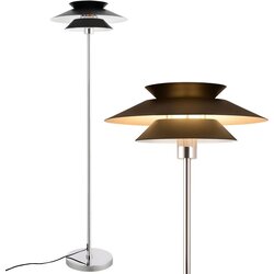 Nettlife talna svetilka za dnevna soba črna moderna E27 1 plamen z nožnim stikalom vintage kovinska industrijska oblika višina 145 cm, (22148952) Cene