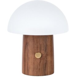 Gingko LED namizna svetilka v beli in temni naravni barvi (višina 7 cm) Alice Mushroom – Cene