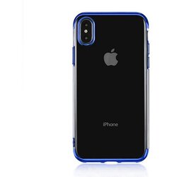 Elegance tanek silikonski ovitek za iPhone 11 Pro - prozoren z modrim robom Cene